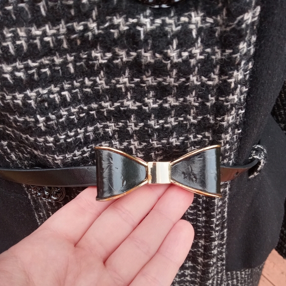 size 8/M Betsey Johnson Wool Blend Dress Coat w/Belt - Picture 16 of 16